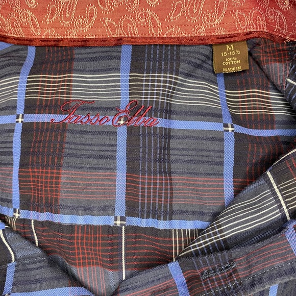 Tasso Elba Brand LS Button Down Men’s Shirt - Picture 5 of 16